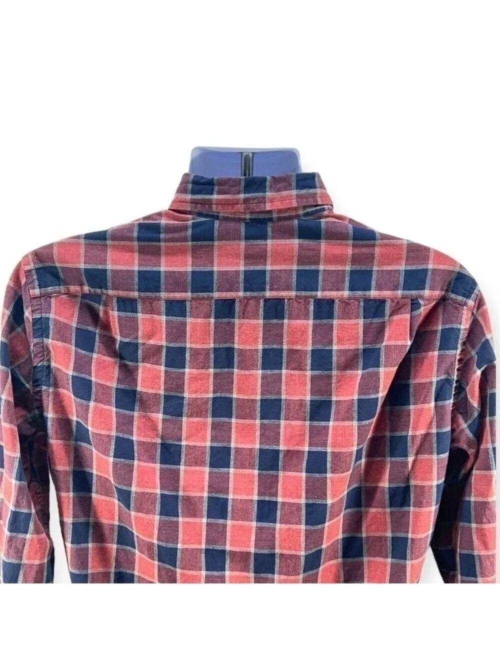 J Crew Men’s Long Sleeves Buttons Down Slim Plaid Heather Cotton Shirt Size M